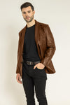 ANGELO MEN'S BLAZER | COGNAC